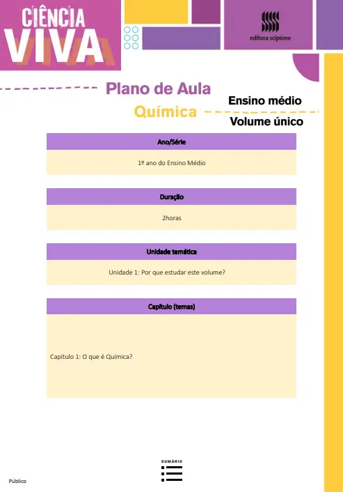 Capa Ciência Viva Química